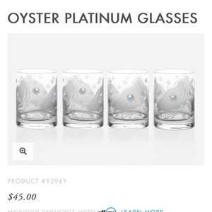 Mignon Faget Oyster Platinum Glasses